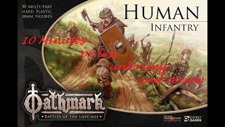 10 minutes or less unboxing and review of Oathmark human infantry [upl. by Airdnahs]