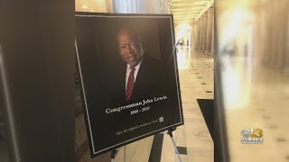 Rep John Lewis Body Lies In State At US Capitol [upl. by Theodosia]