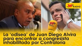 La ‘odisea’ de Juan Diego Alvira para encontrar a congresista inhabilitado por Contraloría [upl. by Otsugua]