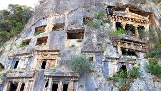 The Magnificent Lycian Rock Tombs Fethiye  Turkey [upl. by Aleras682]