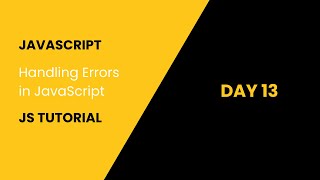 JavaScript Error Handling Try Catch amp More [upl. by Zorine567]