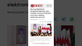 information news presidenprabowo indonesia digitalisasi technology beritaup2date fyp sad [upl. by Lamak]