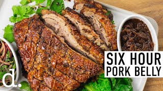 Six Hour Slow Roast Pork Belly  Sunday Lunch [upl. by Aytac]