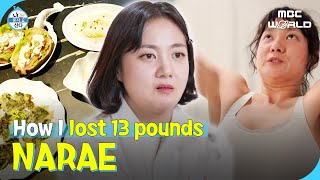 SUB What did NARAE Eat to Lose 13 pounds🤔 PARKNARAE NARAE [upl. by Anifad]