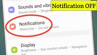 Samsung Ka Notification Kaise Band Kare  Turn Off Notifications Samsung [upl. by Ushijima561]