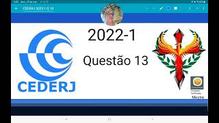 CEDERJ 20221 questão 13 comparando o deslocamento de dois carros com acelerações diferentes [upl. by Anemix]