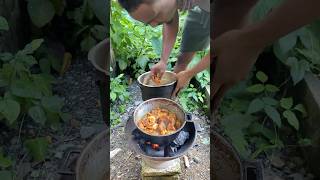 Outdoor Cooking In Jamaica shortsfeed outdoorcooking outdoors [upl. by Nasus]