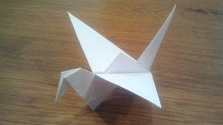 How To Make an Origami Flapping Bird [upl. by Aiciruam]