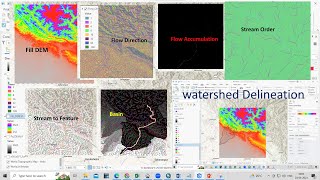 How to Delineate Watershed using DEM data in ArcGIS Pro [upl. by Zak]