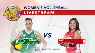 NCAA Season 99  CSB vs EAC Women’s Volleyball  LIVESTREAM [upl. by Azial230]