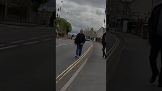 Banned Muzzled XLBully Man Prefers To Walk In Road Than Walk Past Beast xlbully dogwalk karen [upl. by O'Doneven]