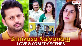 quotSrinivasa Kalyanamquot Movie Love amp Comedy Scenes  Nithiin Rashi Khanna Nandita  Aditya Movies [upl. by Llednov952]