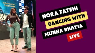 Nora Fatehi dancing with Divyendu Sharma LIVE at Madgaon Express norafatehi [upl. by Ethan]