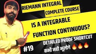 Is a integrable function continuous  how do you show that an integrable function is continuous [upl. by Acceb]