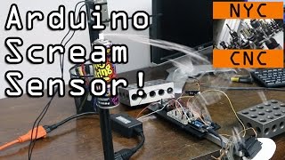 Arduino Halloween Scream Sensor Widget62 [upl. by Nyrok781]