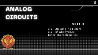 32110 Chebyshev filter characteristics  EC405 [upl. by Gingras99]