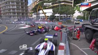 GP2 start crash Monaco 2013 [upl. by Woermer]