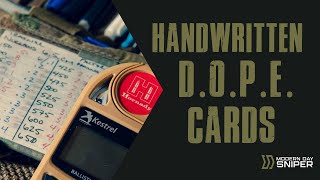 Long Range Shooting Handwritten DOPE Cards [upl. by Cutlerr]