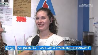 Sei incinta Ti assumo a tempo indeterminato  Estate in diretta  28072022 [upl. by Leemaj]