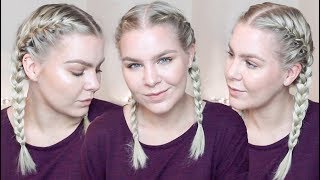 How To French Braid Your Own Hair Step By Step For Complete Beginners  FULL TALK THROUGH [upl. by Atteloc]