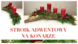 STROIK ADWENTOWY NA KONARZE  NATURA  JAK ZROBIĆ [upl. by Karla]