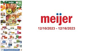 Meijer Weekly Ad US  12102023  12162023 [upl. by Bashuk]