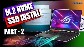 SSD Upgrade Part 2  Installation and Configuration  Asus ROG Strix G15 Advantage Edition [upl. by Chor]