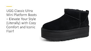 UGG Classic Ultra Mini Platform Boots– Elevate Your Style Literally w Cozy Comfort amp Iconic Flair [upl. by Faith]