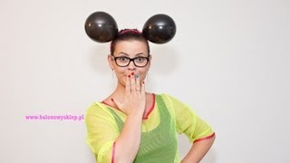 Patrycja Lipińska   44 Balonowa Opaska Myszka Balonowy Świat Balloon Mickey Mouse Hairband [upl. by Ardnekal]