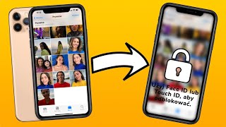 JAK ZABEZPIECZYĆ ZDJĘCIA W iPHONE HASŁEM📲 TOUCH ID LUB FACE ID 🔵 [upl. by Notxarb333]