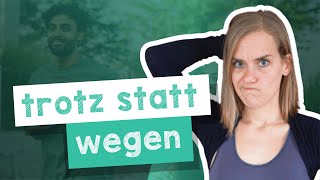 Genitivpräpositionen im Deutschen  B2 mit Jenny [upl. by Ahsitak]