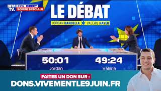 Élections européennes  suivez en direct mon débat face à Valérie Hayer debatBFMTV [upl. by Negeam574]