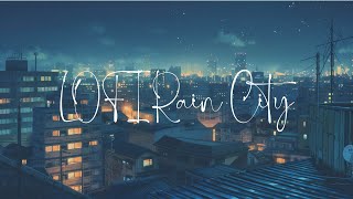 LOFI Rain ☔1980s Japanese City💧Jazz Piano Chill Night🎶SleepRelaxStudyWork [upl. by Isoais688]