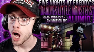 Vapor Reacts 1068  FNAF MINECRAFT ANIMATION quotDaddys Little Monstersquot by Alumio REACTION [upl. by Bratton]