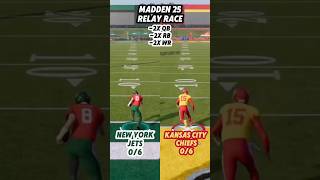 New York Jets Vs Kansas City Chiefs Relay Race madden25 [upl. by Quill491]