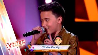 Thales canta ‘Notificação Preferida’  Audições às Cegas – ‘The Voice Brasil Kids’  4ª Temporada [upl. by Bowman945]