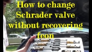 How to replace AC Schrader Valve [upl. by Neff293]