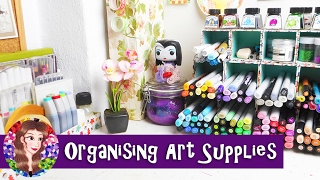 Rearranging and Cleaning My Art Desk and Organising Art Supplies  Artist Vlog [upl. by Nolad660]