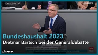 Dietmar Bartsch bei der Generaldebatte zum Bundeshaushalt 2023 am 231122 [upl. by Arutnev]