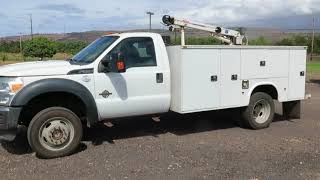 lot 7 2016 Ford F550 Super Duty Service Truck Kauai Online Auction IslandBid com OahuAuctions com [upl. by Allveta]