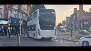 ExCardiff Bus Enviro400MMC SK22 BVF [upl. by Nylodnewg878]