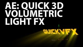 After Effects Tutorial Quick 3D Volumetric Light FX Beginner [upl. by Ellita916]