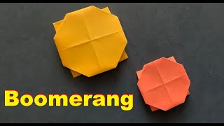 Бумеранг из бумаги оригами  Игрушка из бумаги  Boomerang origami [upl. by Nylorahs]