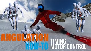 Alpine Skiing Angulation HowTo  Timing and Motor Control [upl. by Jacquetta650]