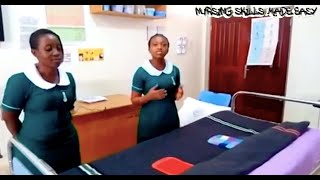 Demonstration on Making an Admission Bed [upl. by Ahsennod]