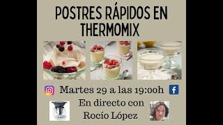 Postres rápidos en nuestra Thermomix TM6 [upl. by Ifok]