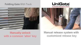 Unigate Trackless Folding Gate [upl. by Schuster]