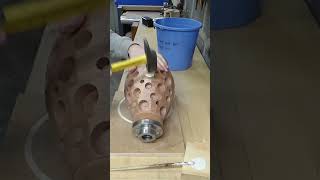 Turning Scraps Of Wood Into 600 Vase woodturning woodart sculpturetok [upl. by Now797]