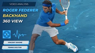 A 360 Degree Analysis Of Roger Federers Backhand [upl. by Biel]