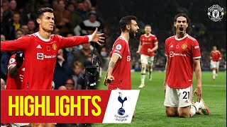 Ronaldo Cavani amp Rashford seal vital win  Highlights  Tottenham Hotspur 03 Manchester United [upl. by Yregram]